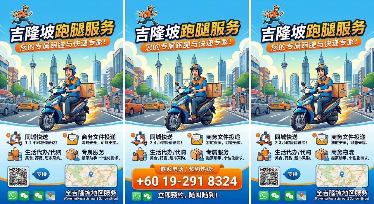 🛵吉隆坡跑腿服务🛵