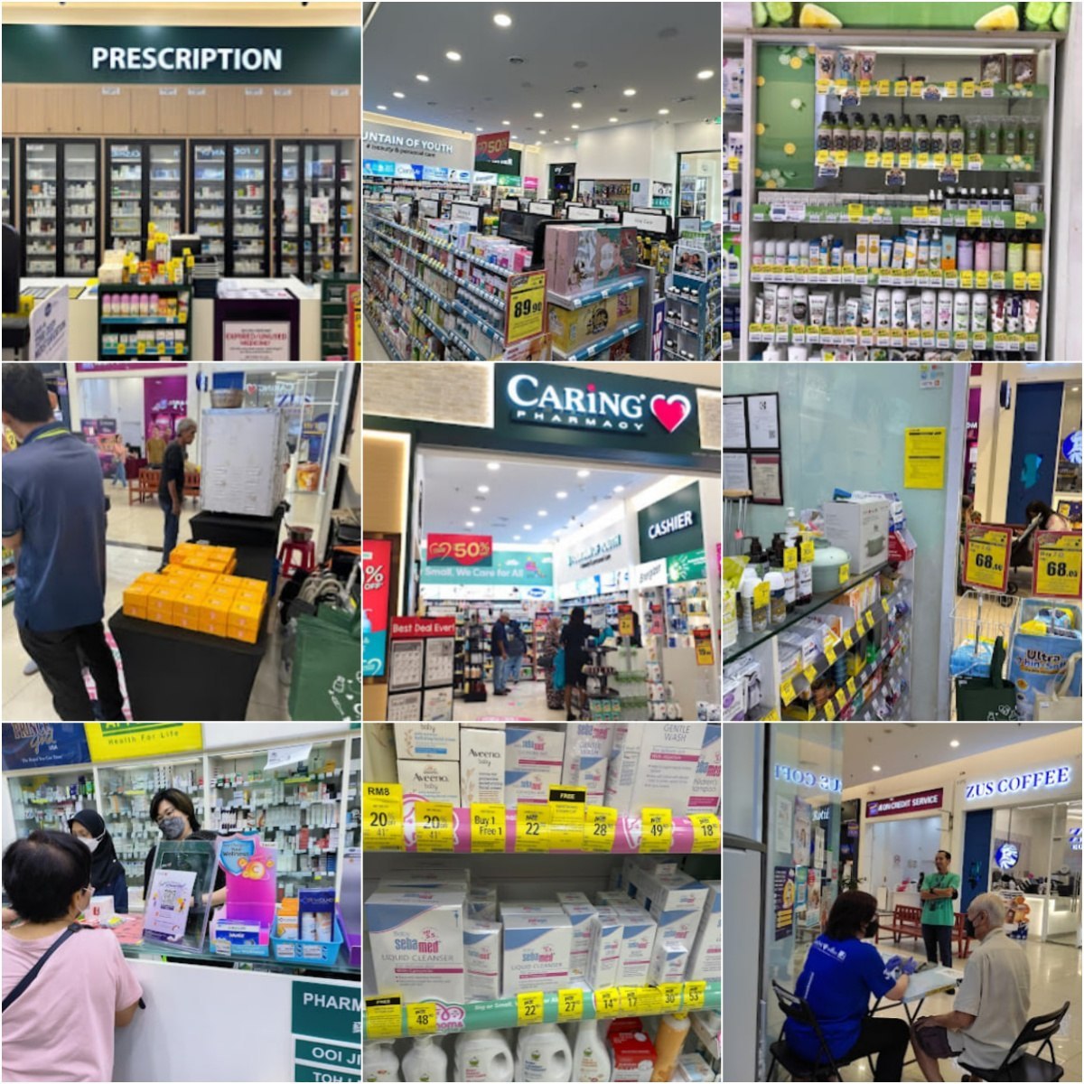 🛕马六甲CARiNG Pharmacy | AEON Bandaraya Melaka🛕 · Menu images