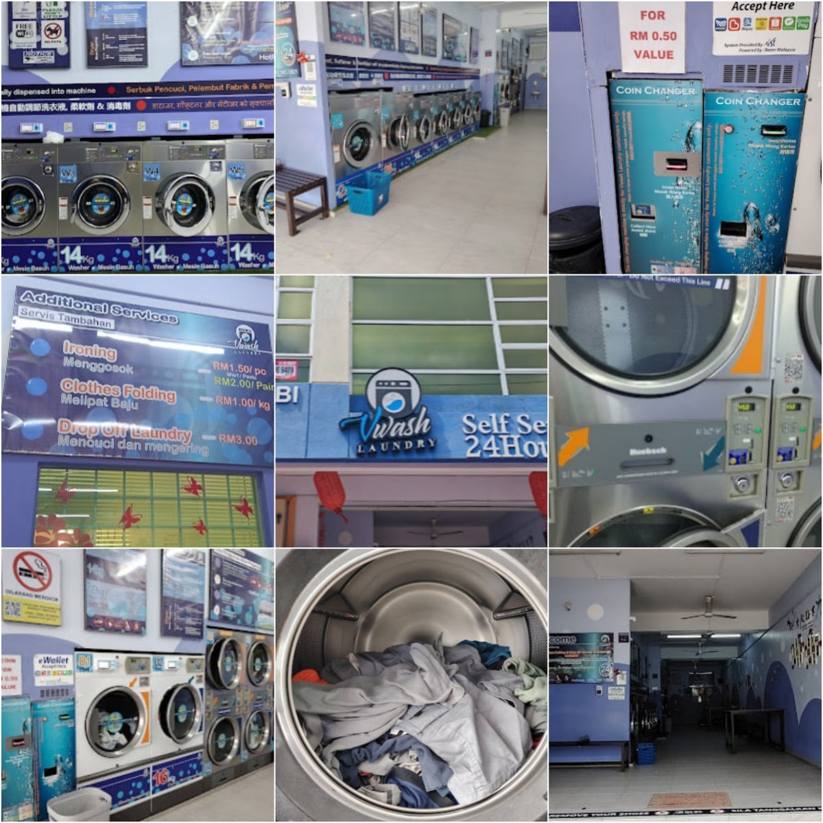 👗马六甲VWash Laundry 24hrs operated kota laksamana👗