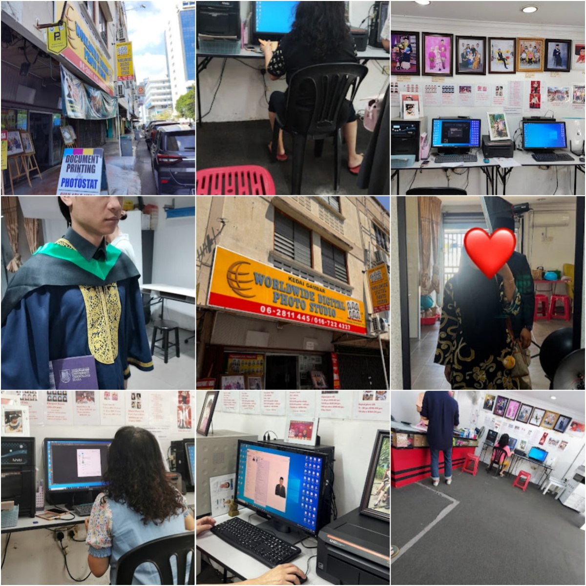 📷马六甲WORLDWIDE digital photo studio📷 · Menu images