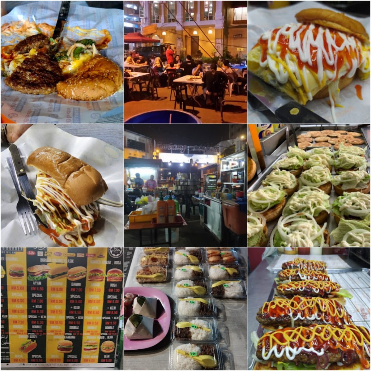 🍔怡保Gerai Haruns Burger | Gerbang Malam🍔