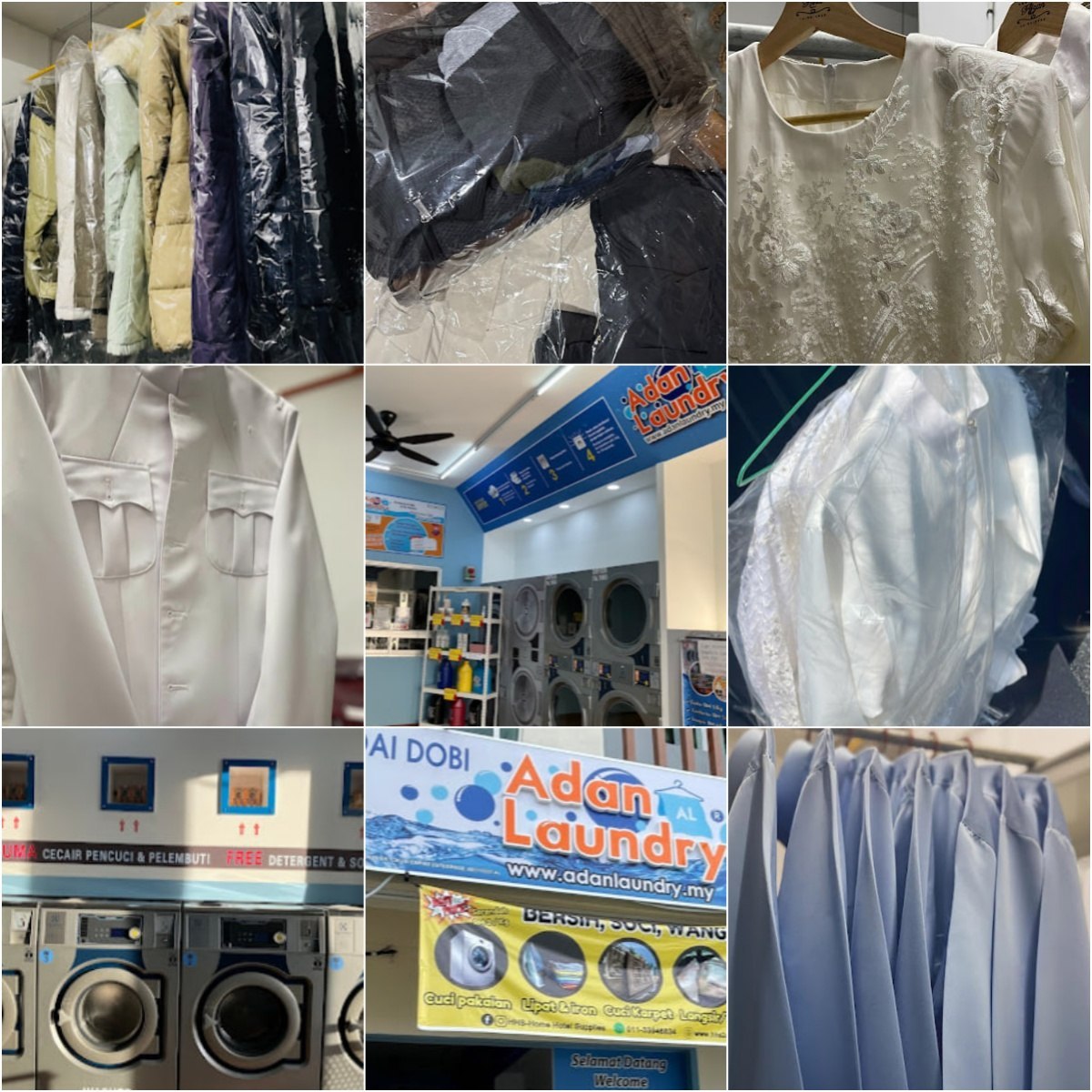 👕怡保ADAN LAUNDRY IPOH - Kedai Dobi 24Jam Jelapang👕 · Menu images