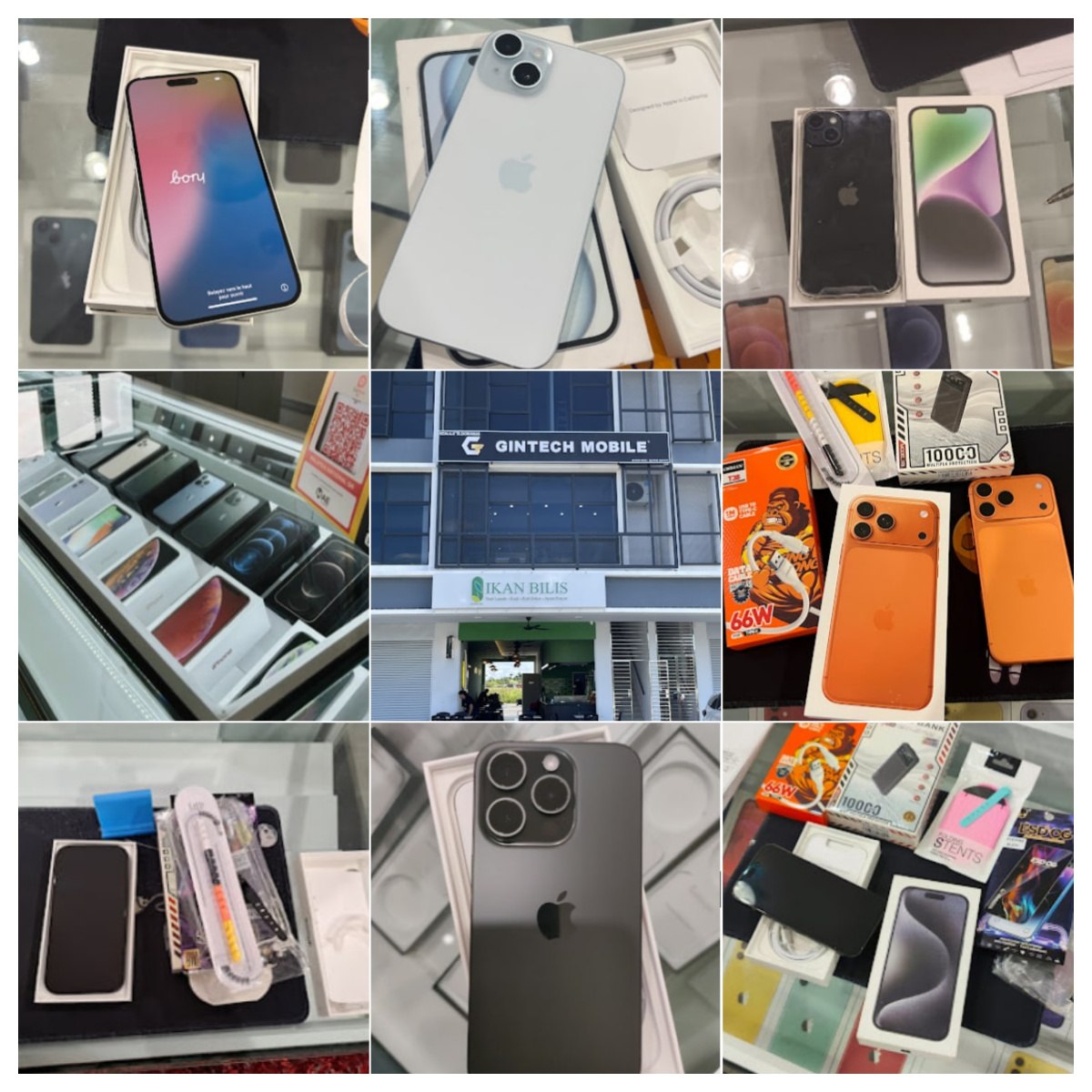 📞古晋Gintech Mobile Kuching📞 · Menu images